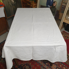 Скатерть льняная 150х200 см. Винтаж, СССР.. Картинка 1